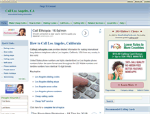 Tablet Screenshot of callinglosangeles.com